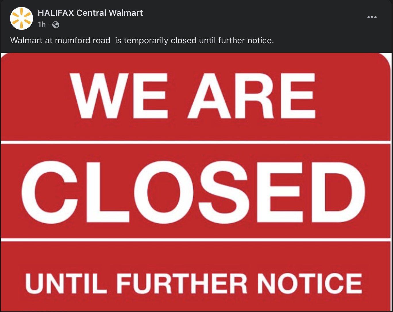 沃爾瑪表示,該分店因全力配合警方調查而暫時關閉。(X)