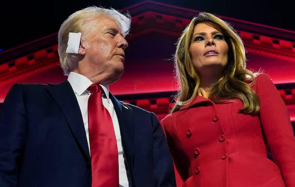 過去甚少表達政見的梅拉尼婭,今次表態捍衛墮胎權,明顯與丈夫的立場相左。(資料圖片)