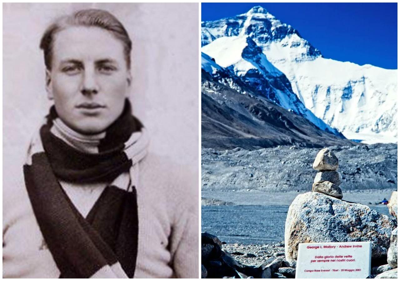 1924年6月8日,22歲的Andrew和37歲的George Mallory挑戰攀登聖母峰,想要成為最先登頂的人,但二人最終沒有落山。(X)