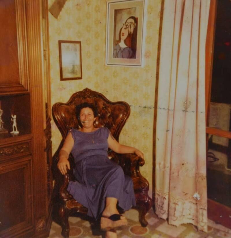 Luigi將掛在客廳,但其妻子卻說這幅畫「很恐怖」,很是嫌棄。(X)