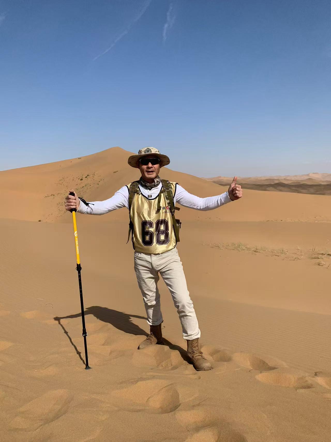 黃智賢擔言沙漠慈善行十分難忘。