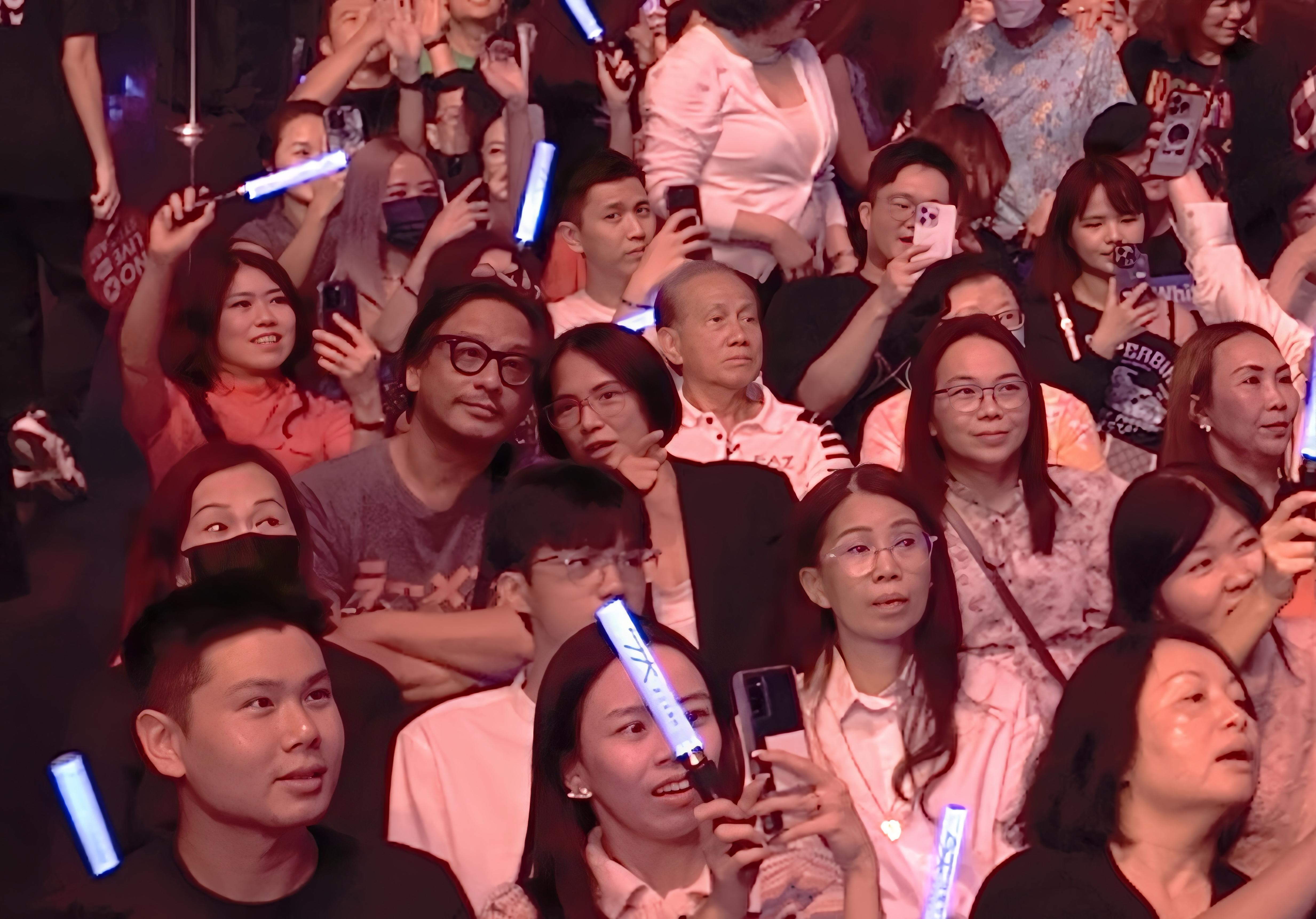 彭順和李心潔被現場的氣氛感染,樂在其中。