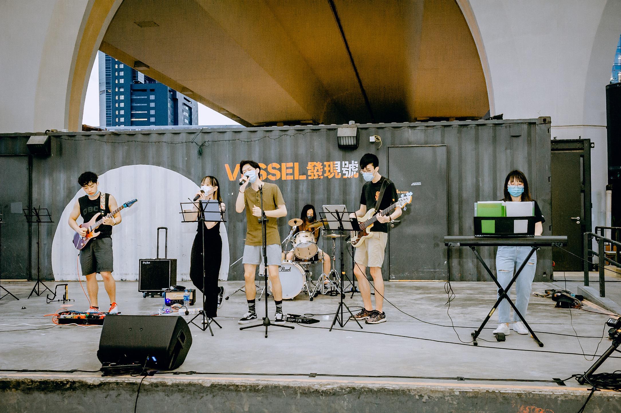 觀塘海濱VESSEL發現號曾作街頭音樂表演地點(資料圖片)