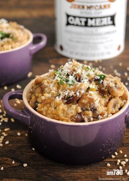 早餐食譜|洋蔥及蘑菇也可以加在麥片中。(foxeslovelemons)