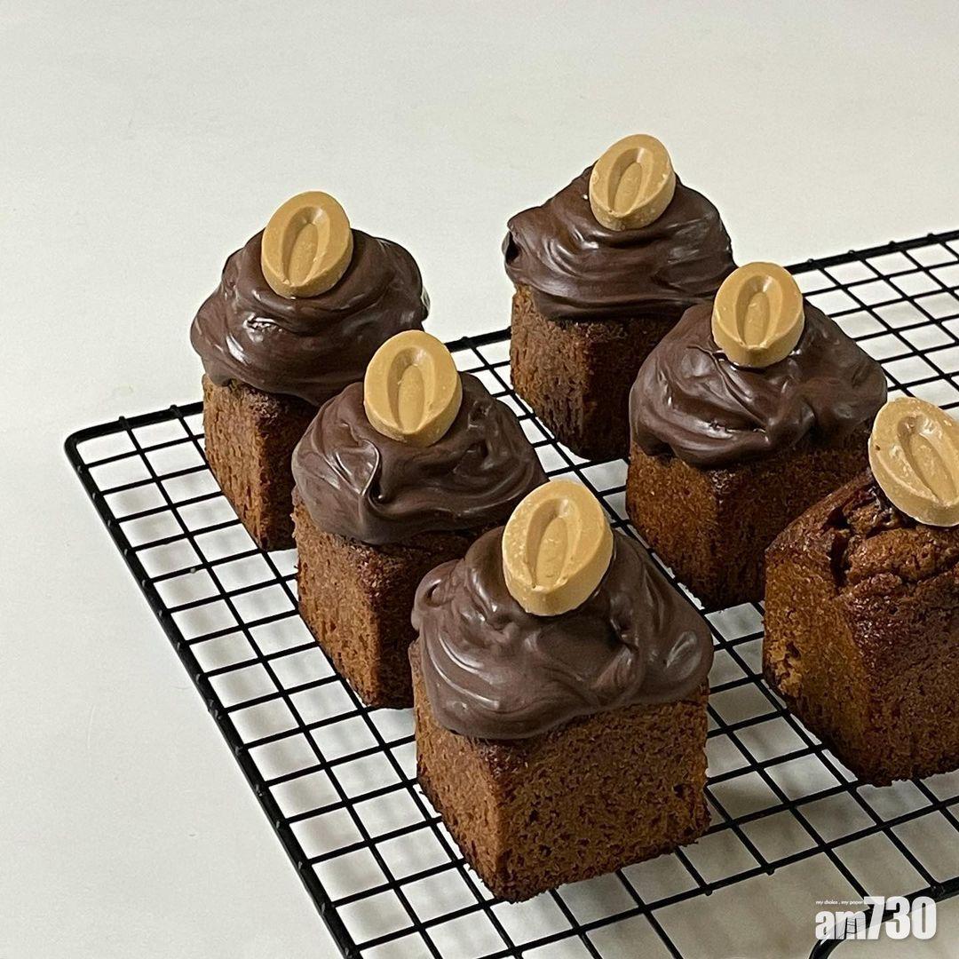 磅蛋糕食譜|嫌朱古力味不夠濃郁的話,可以自行加朱古力醬。(Instagram @s.zero.x)
