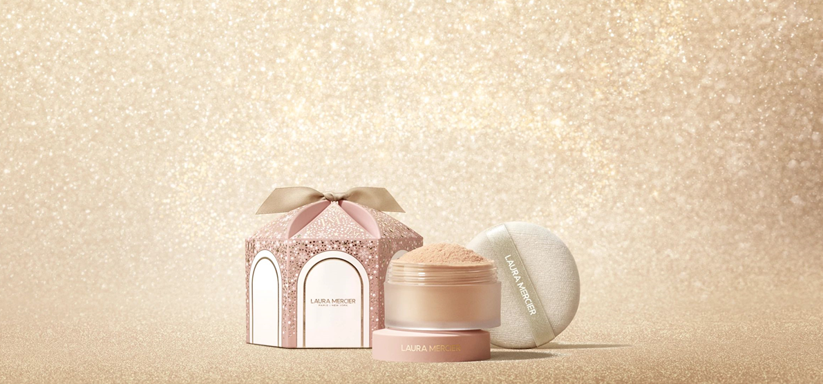 聖誕限量彩妝2024|Laura Mercier Divinely Flawless 柔焦保濕蜜粉套裝$420