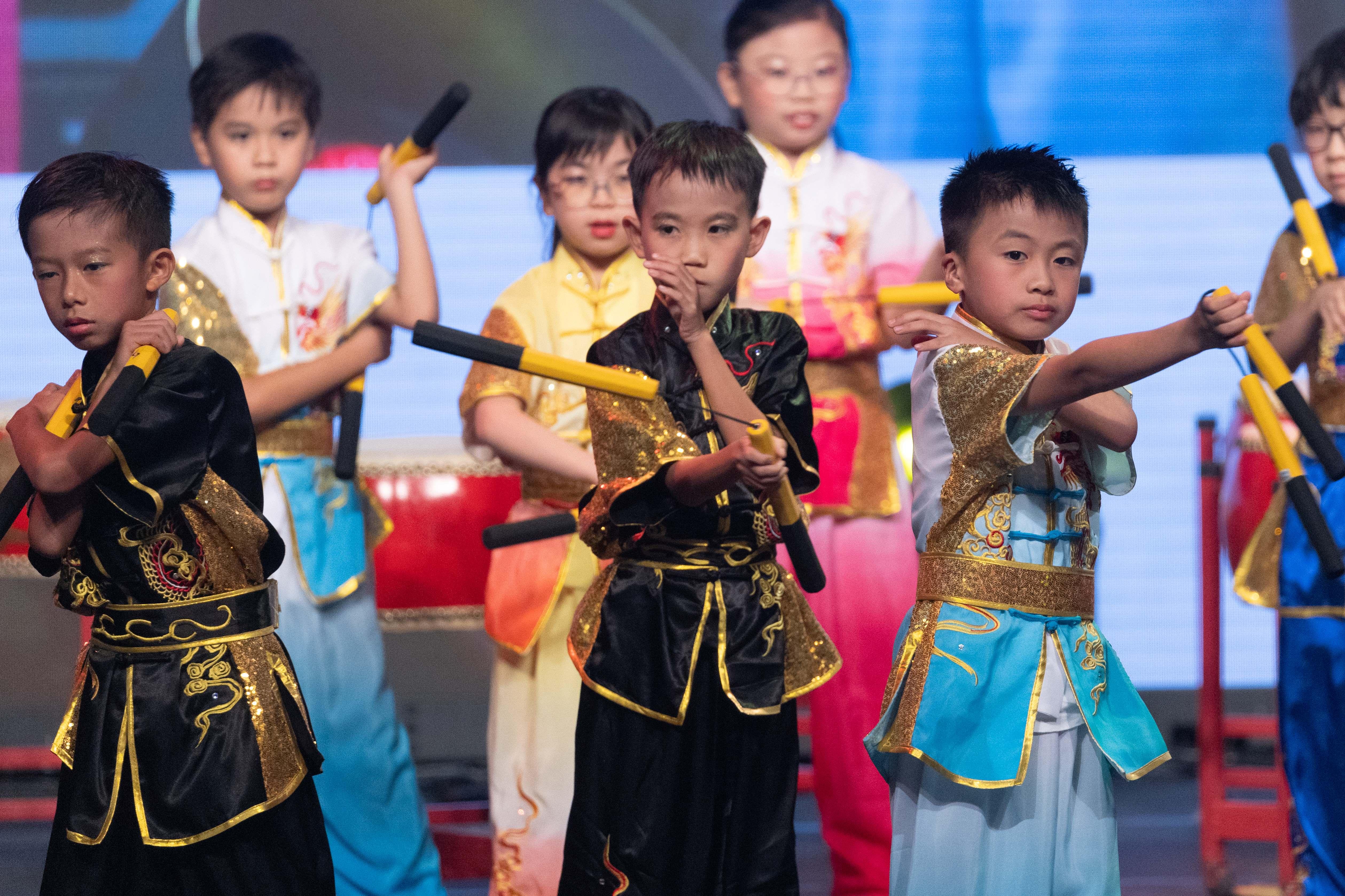 培正小學學生武術表演