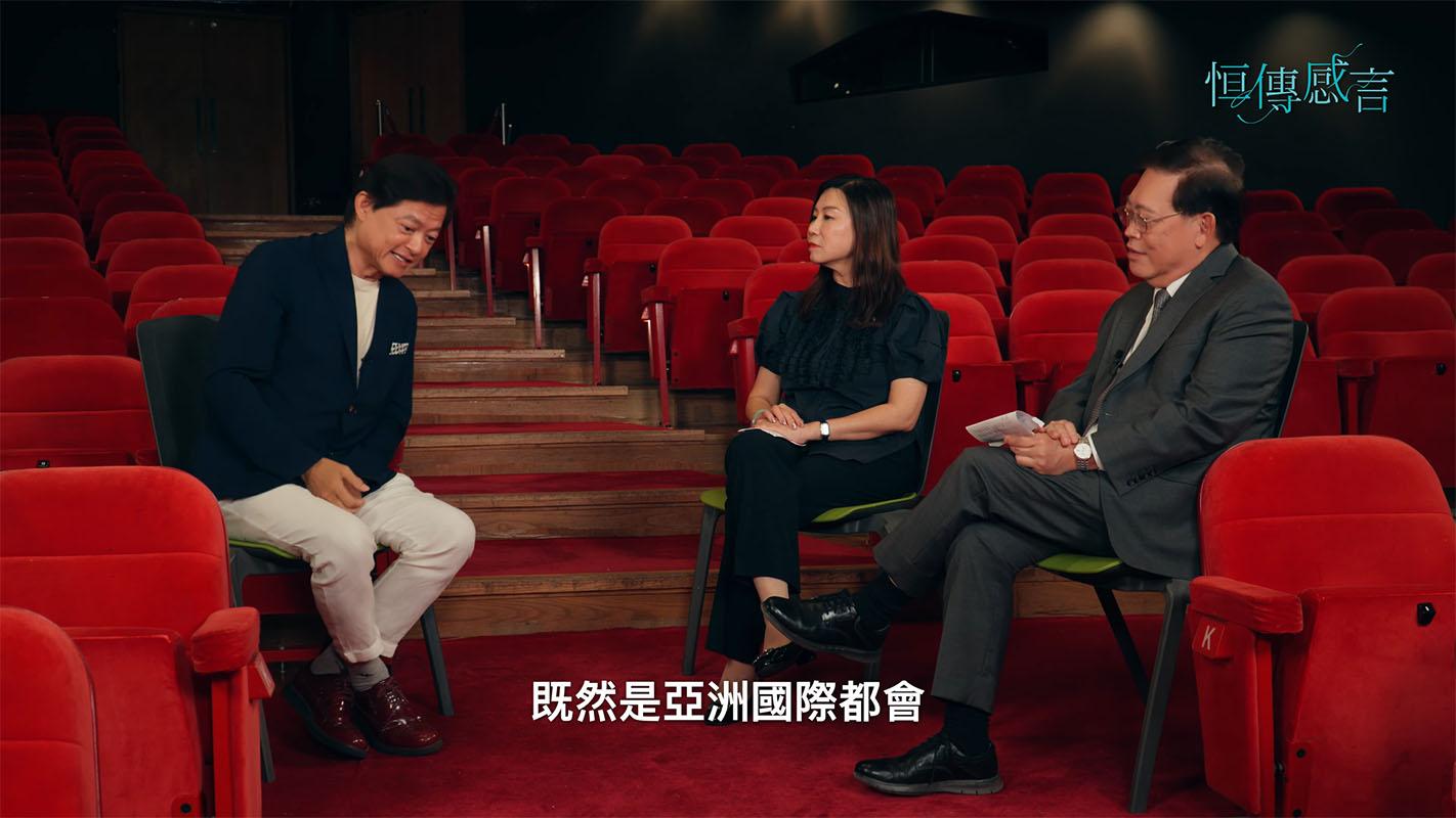 莫華倫狠批港府只顧推動盛事經濟而忽略藝術發展。(《恒傳感言》截圖)