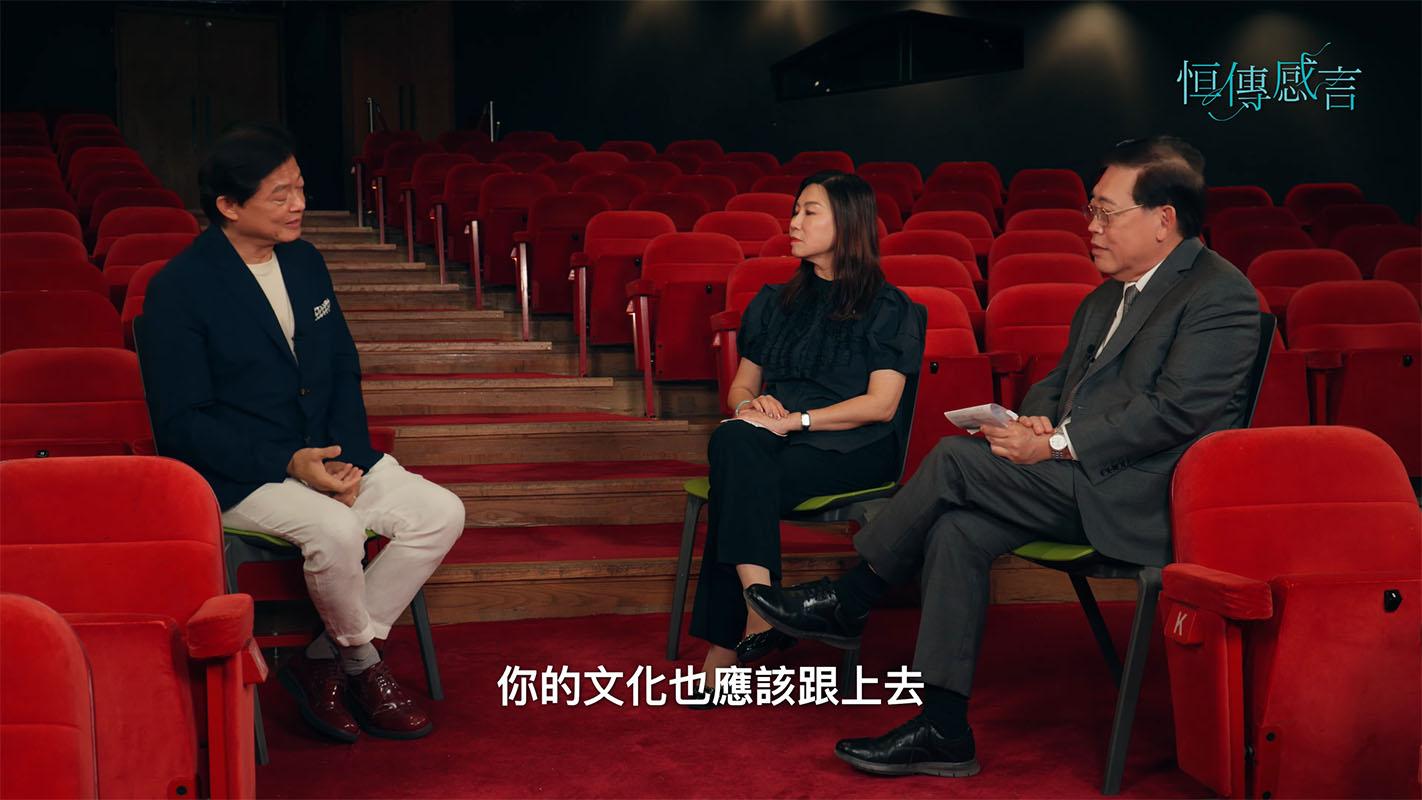 莫華倫狠批港府只顧推動盛事經濟而忽略藝術發展。(《恒傳感言》截圖)