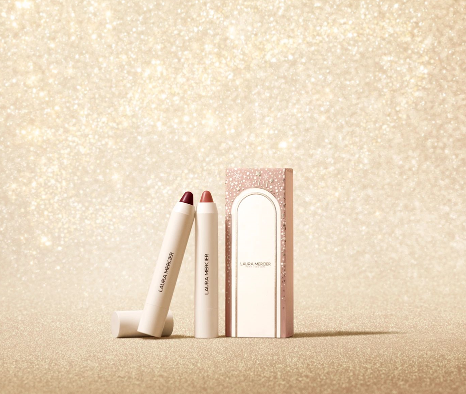 聖誕限量彩妝2024|Laura Mercier Dreamy Embrace 花漾煥采潤唇筆套裝 $370