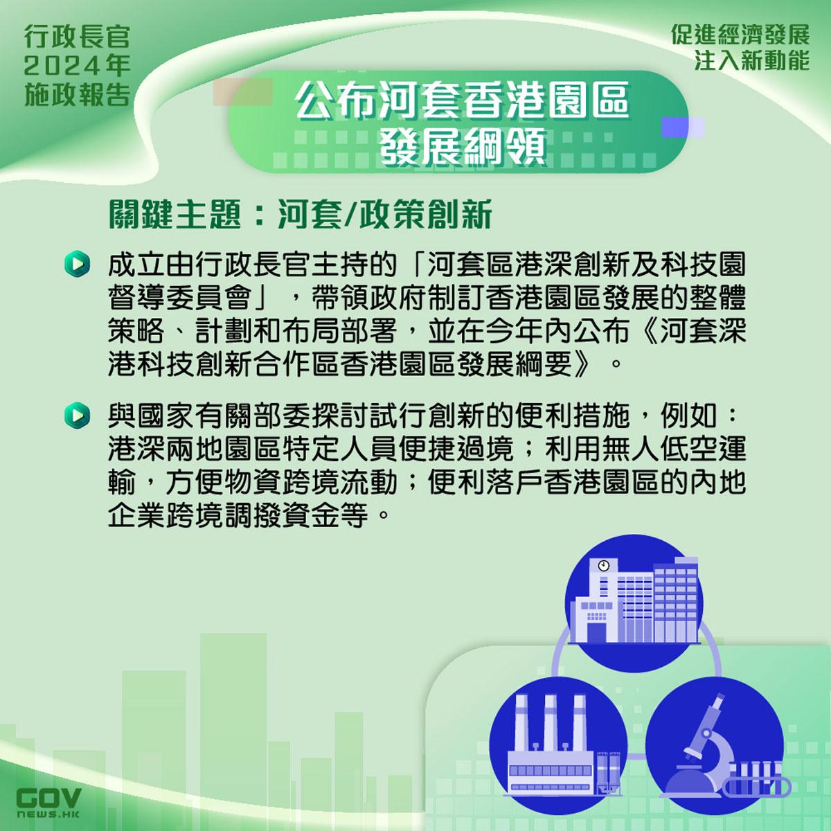 施政報告2024懶人包|一文睇清新一份施政報告重點政策措施內容(添馬台Facebook)