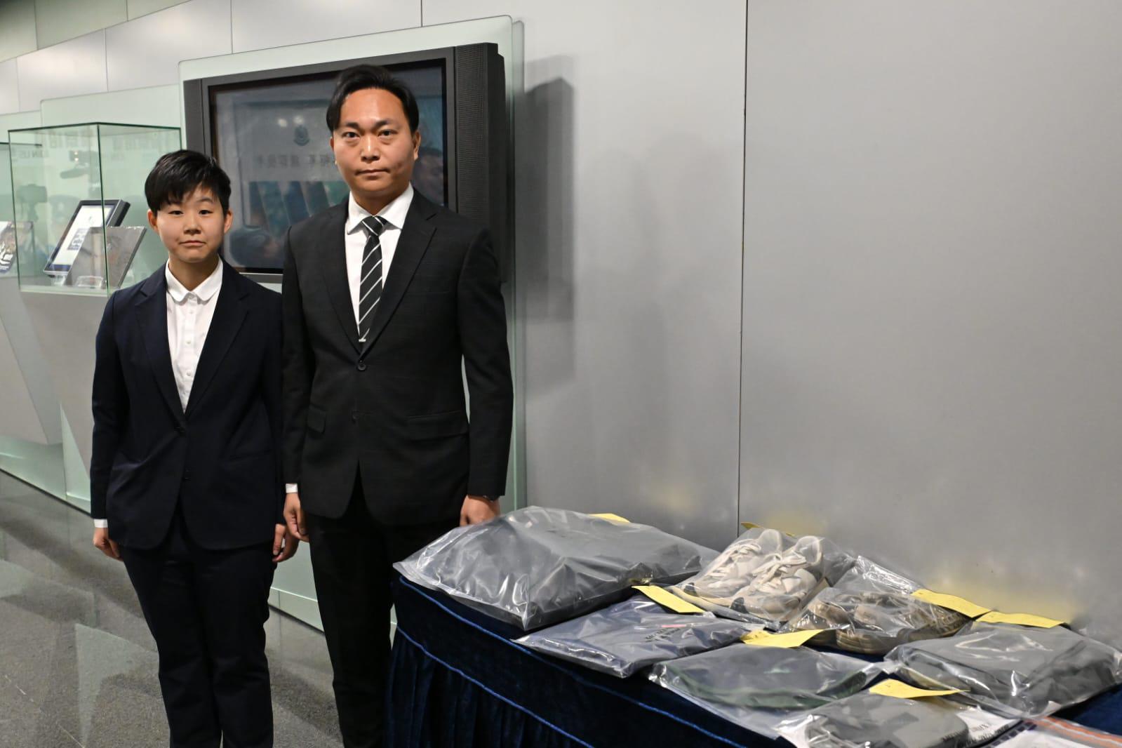 負責處理養和醫院盜竊案的灣仔警區刑事調查總督察鄧啟榮及灣仔警區刑事調查隊第四隊主管偵輯督察陳倩怡