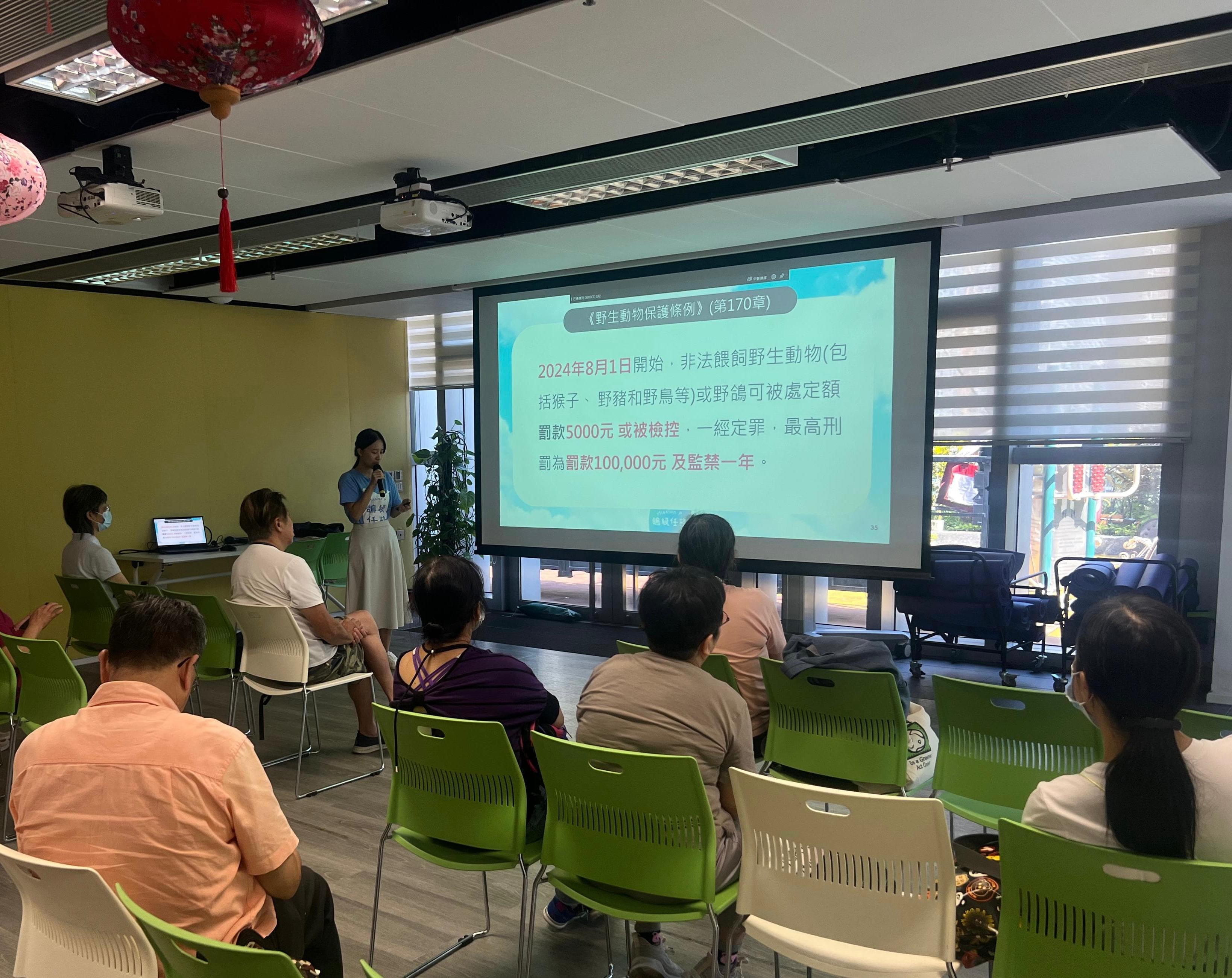 漁護署加強打擊非法餵飼野生動物及野鴿 8月至今發出39張定額罰款通知書