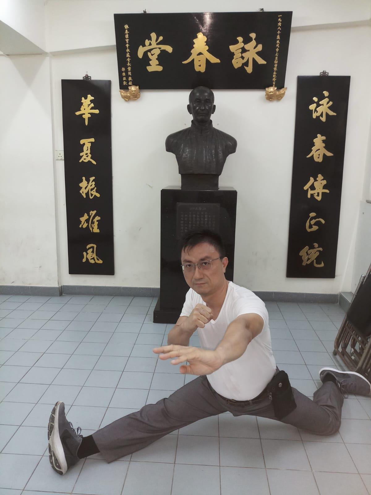 Leo從小練習詠春,意志堅毅,碰到困難不輕言放棄,珍惜機會堅持到底。 (Leo提供相片)