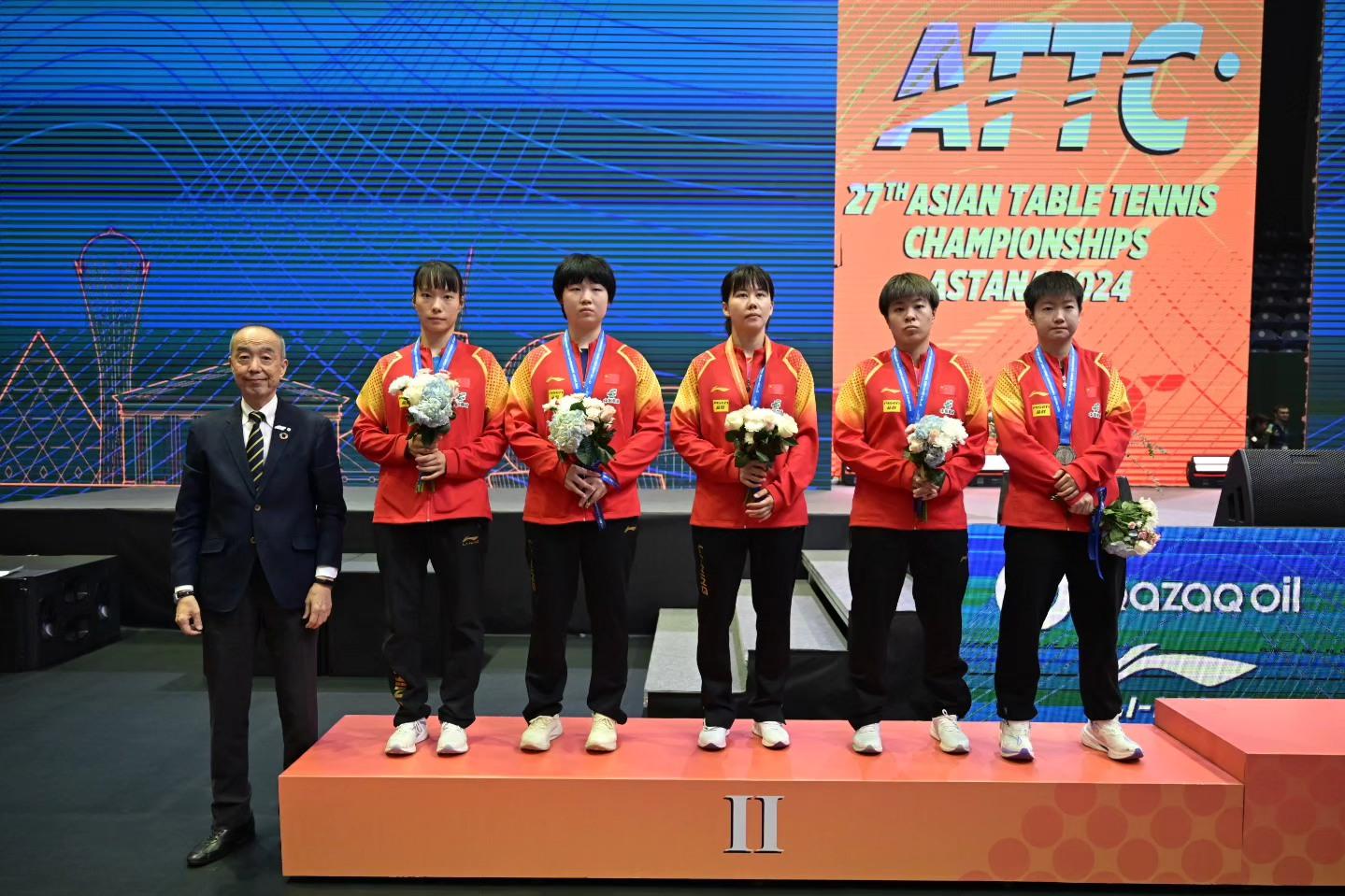 乒乓亞錦賽|中國女團以場數1︰3負日本摘亞。(ITTF)