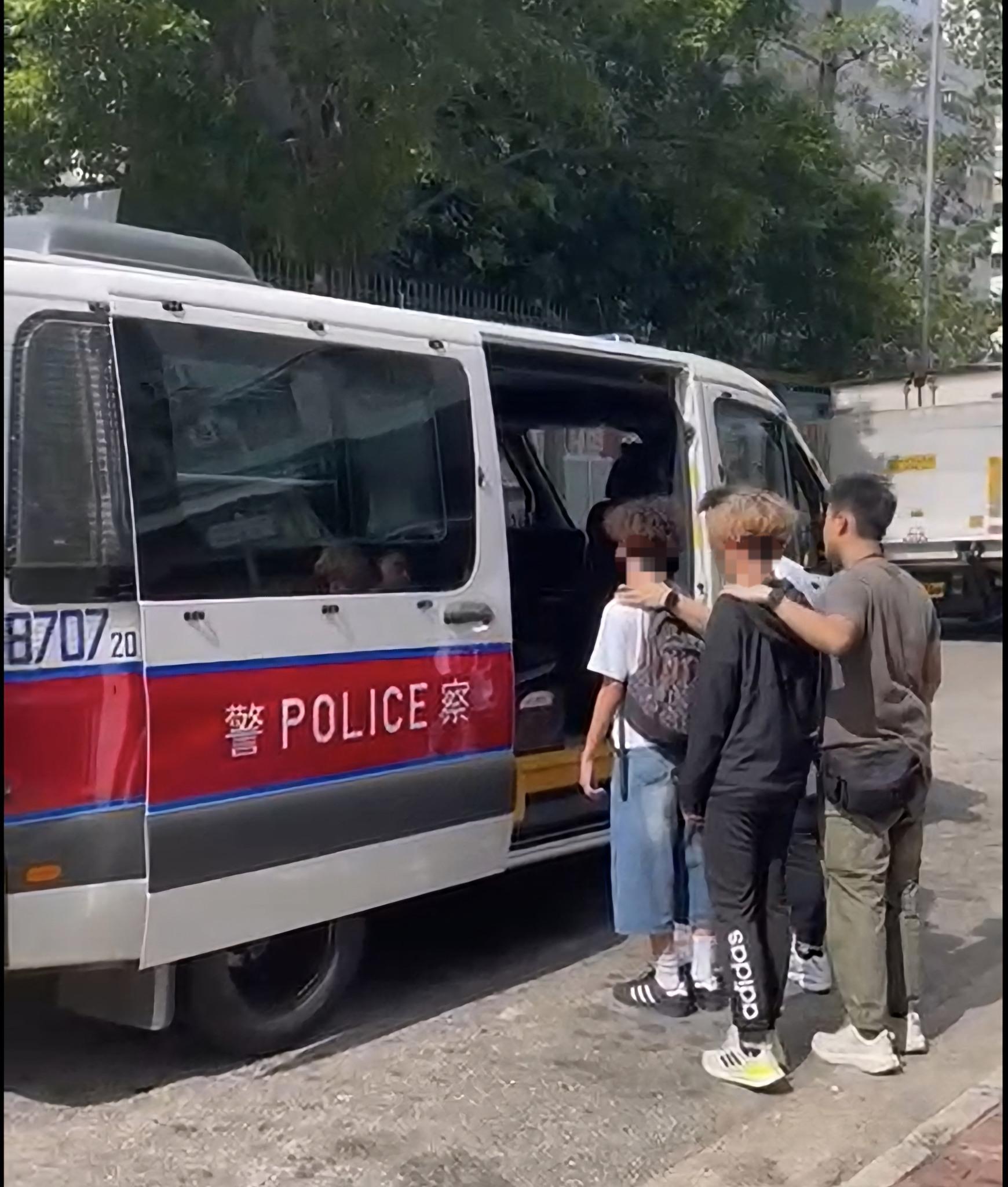 警拘6青年涉非法售賣或管有「太空油」 最細僅15歲 (@fb葵青警區圖片)