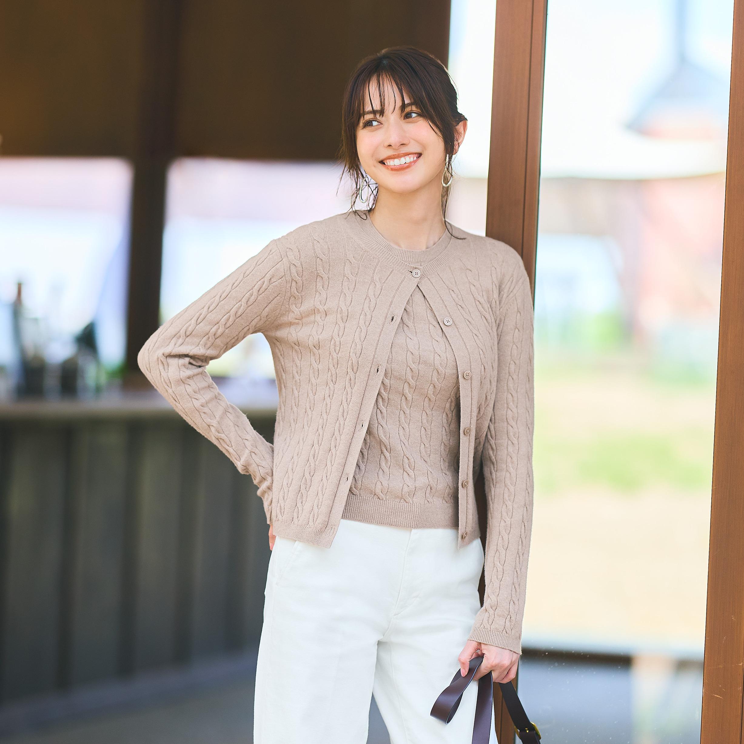 女裝 麻花圓領針織外套 $149(原價 $199)