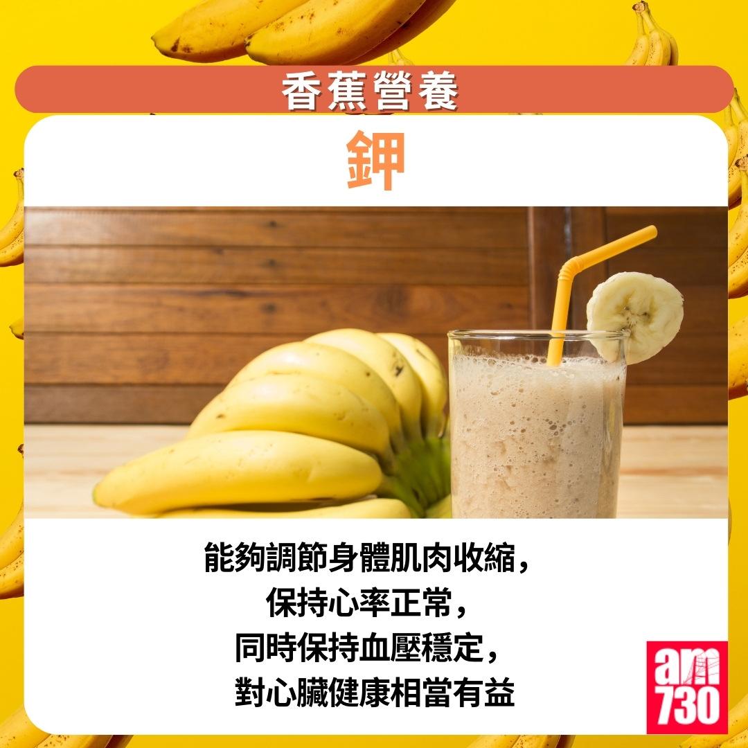 香蕉營養及功效|鉀(am730製圖)