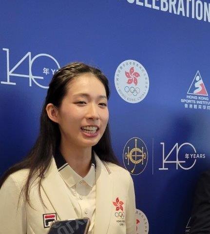 江旻憓指劍擊會陪伴她一生一世。