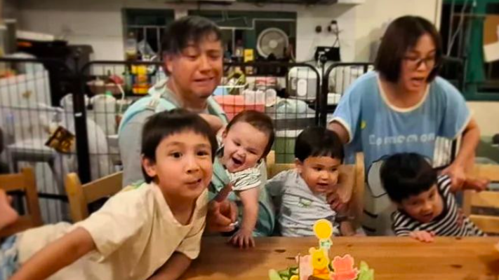 張致恆同雯雯一家