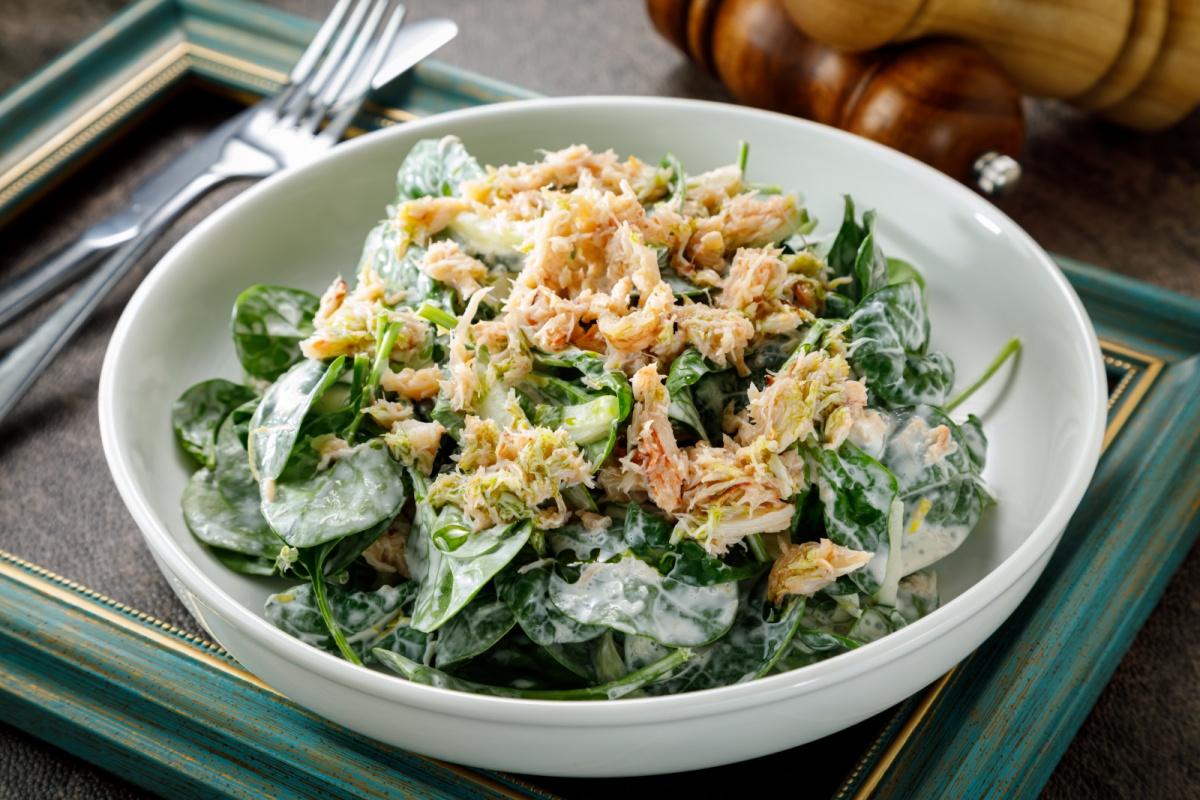 蟹肉沙律 $298兩道菜晚餐