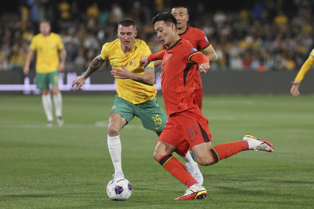 世界盃外圍賽|中國作客澳洲,中國先開紀錄。(美聯社)