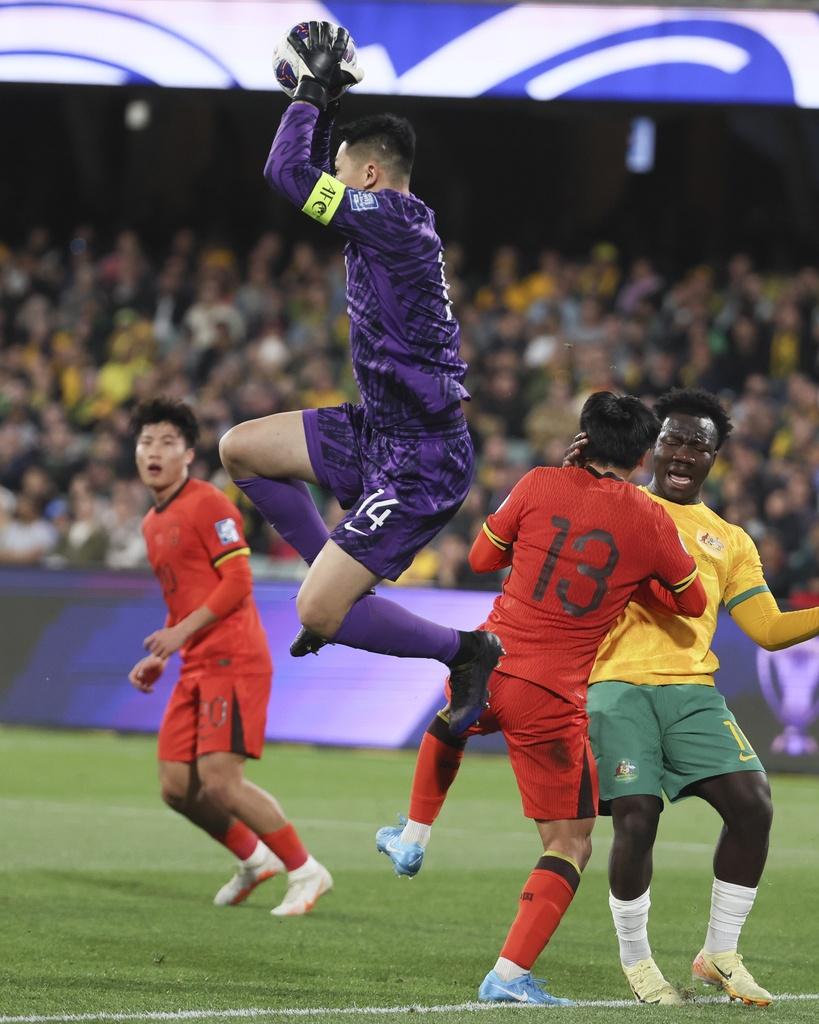 世界盃外圍賽|中國作客澳洲,上半場1︰1言和。(美聯社)