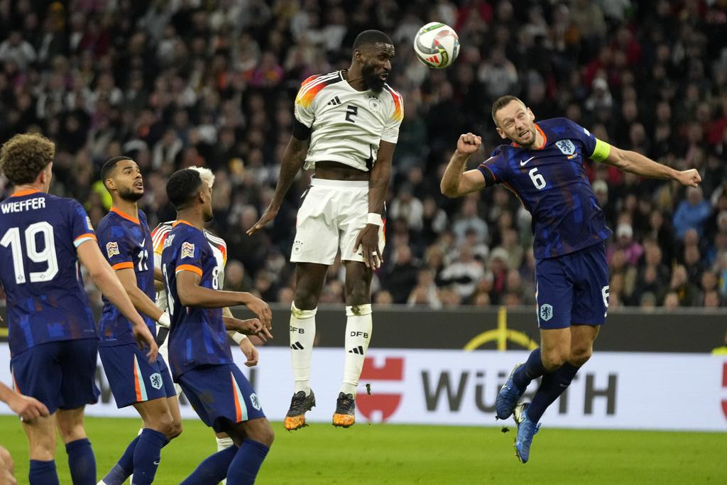 歐國聯|德國擊敗荷蘭後以10分排榜首。(美聯社)