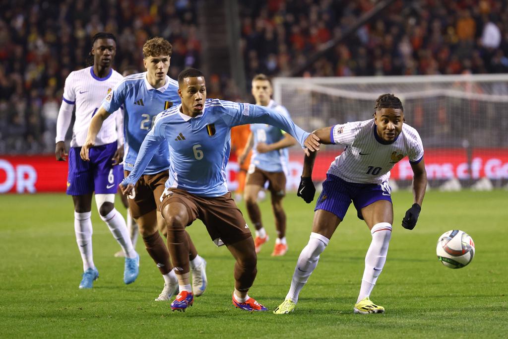 歐國聯|法國少踢一人下仍擊敗比利時。(美聯社)