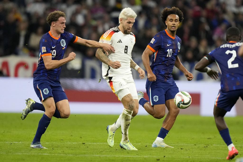 歐國聯|德國擊敗荷蘭後以10分排榜首。(美聯社)