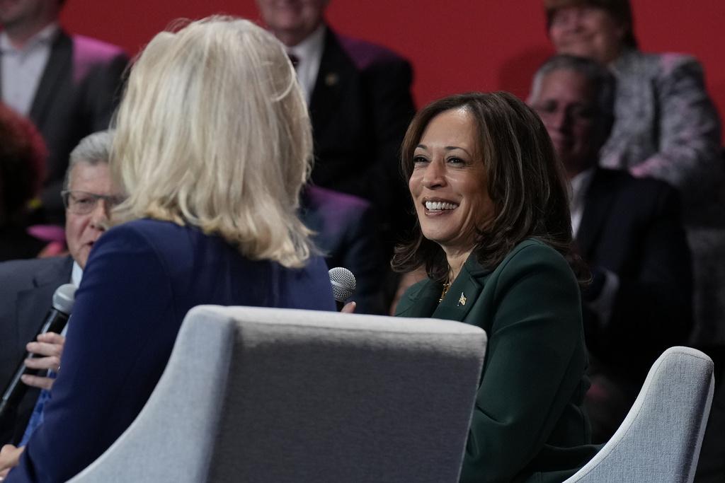 賀錦麗周一轉到威斯康辛州拉票。(美聯社)