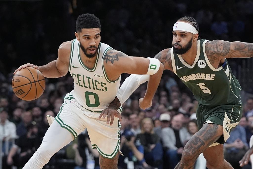 塞爾特人以119:108擊敗公鹿。(美聯社)