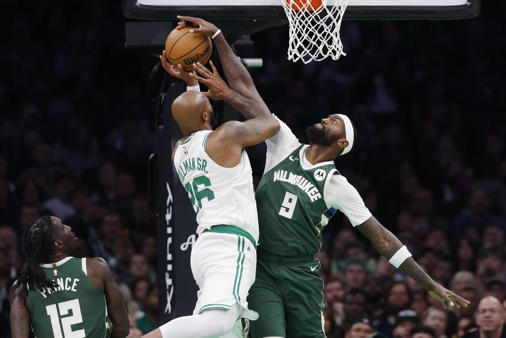 塞爾特人以119:108擊敗公鹿。(美聯社)