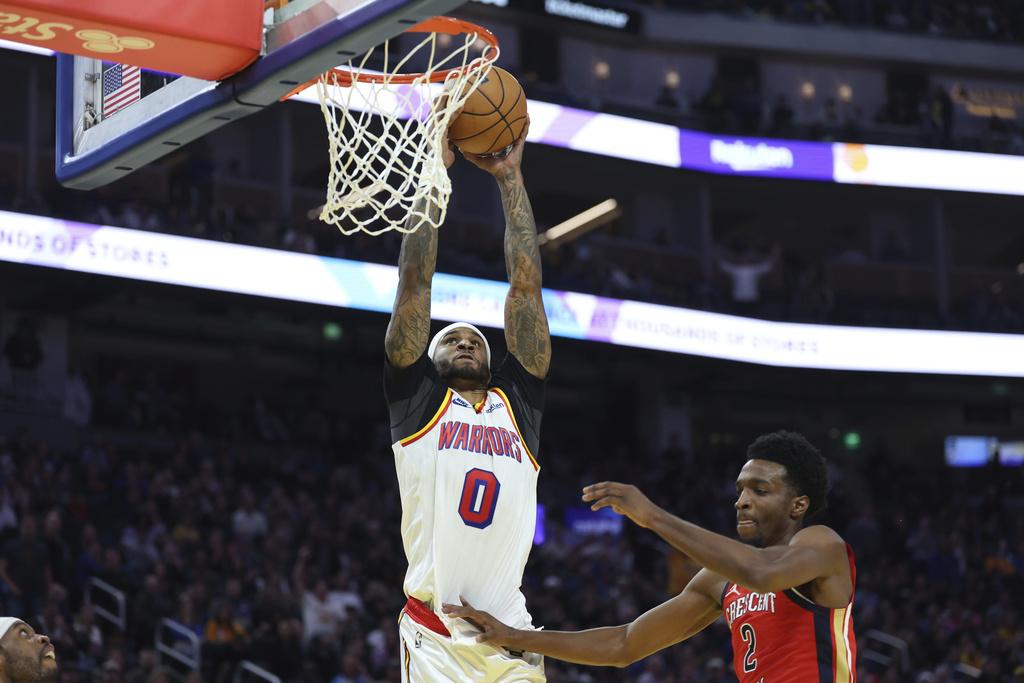 勇士124:106反勝鵜鶘。(美聯社)