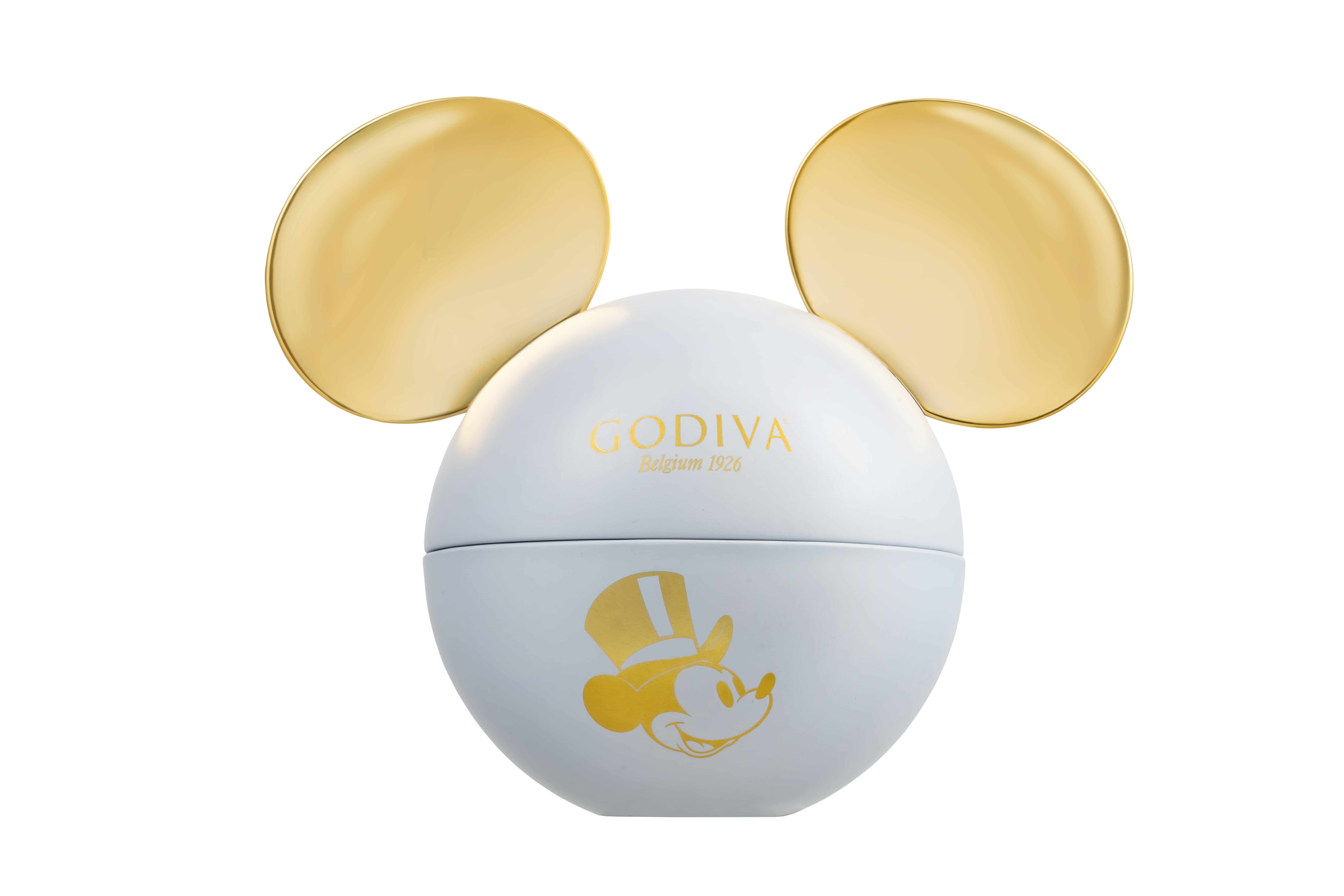 GODIVA經典米奇巧克力禮盒5顆裝(經典白)$69 內有5顆Masterpieces獨立包裝巧克力,在各大便利店及超市亦有售。