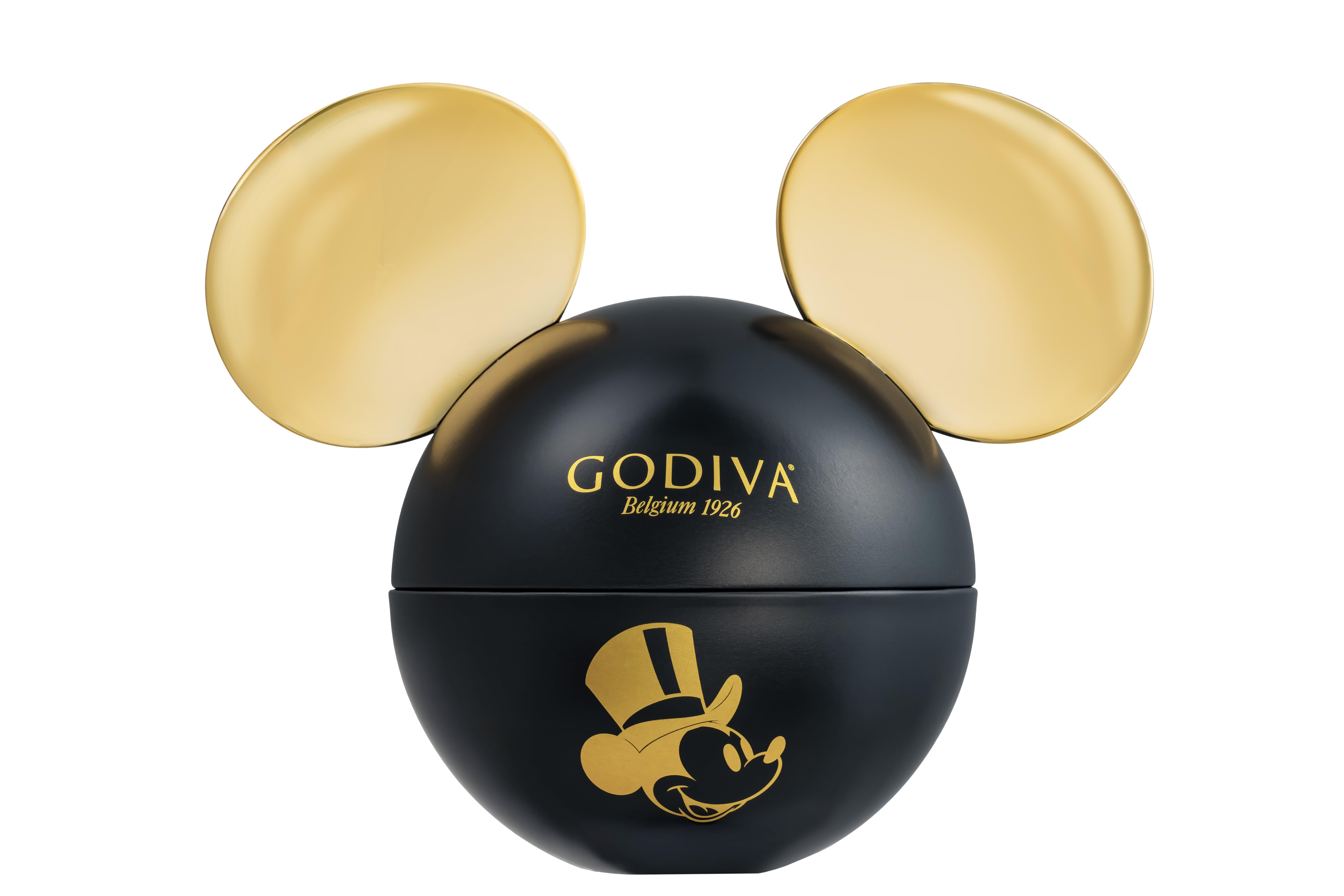 GODIVA經典米奇巧克力禮盒5顆裝(經典黑)$69 內有5顆Masterpieces獨立包裝巧克力,在各大便利店及超市亦有售。