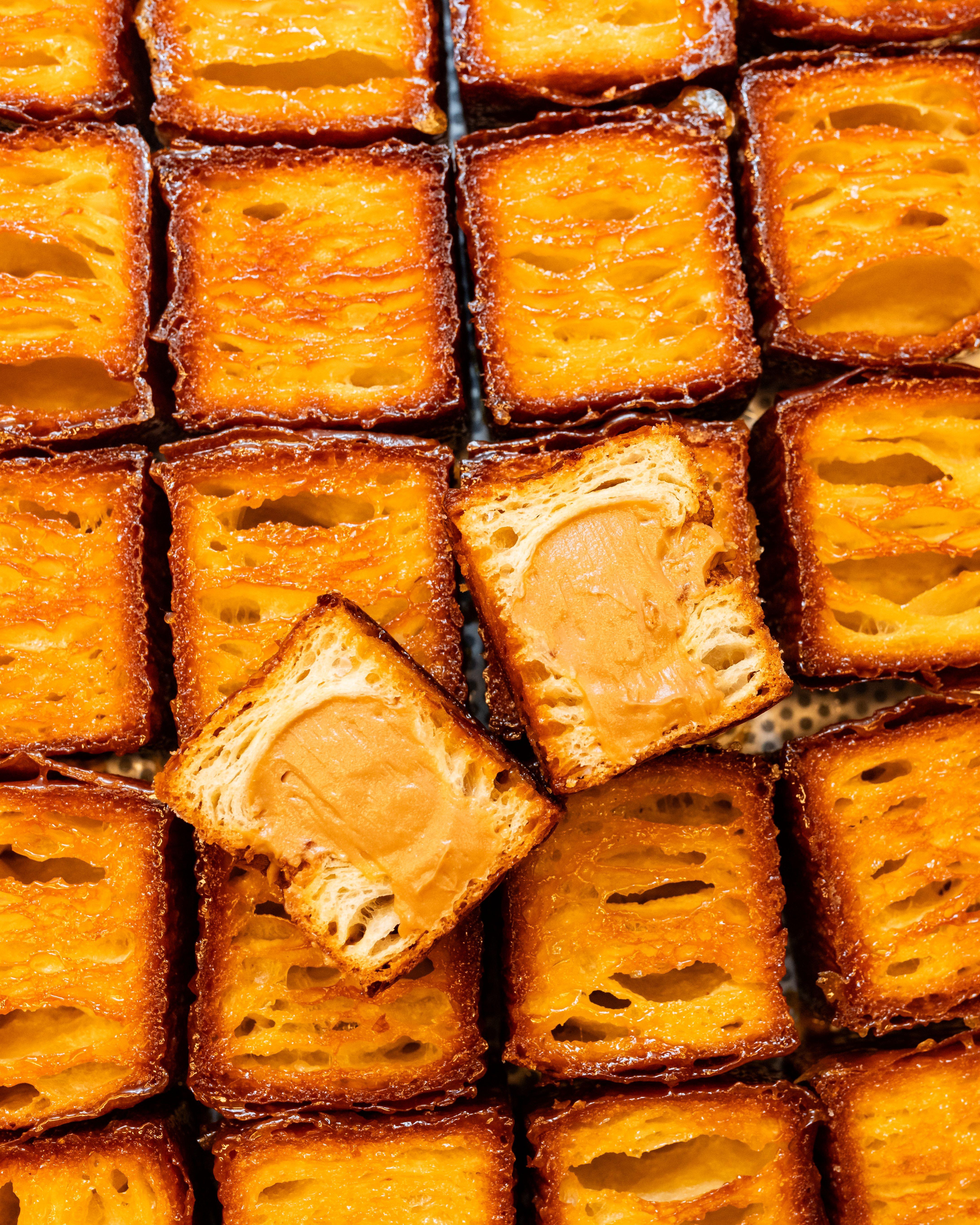 奶茶蜂蜜丹麥酥多士