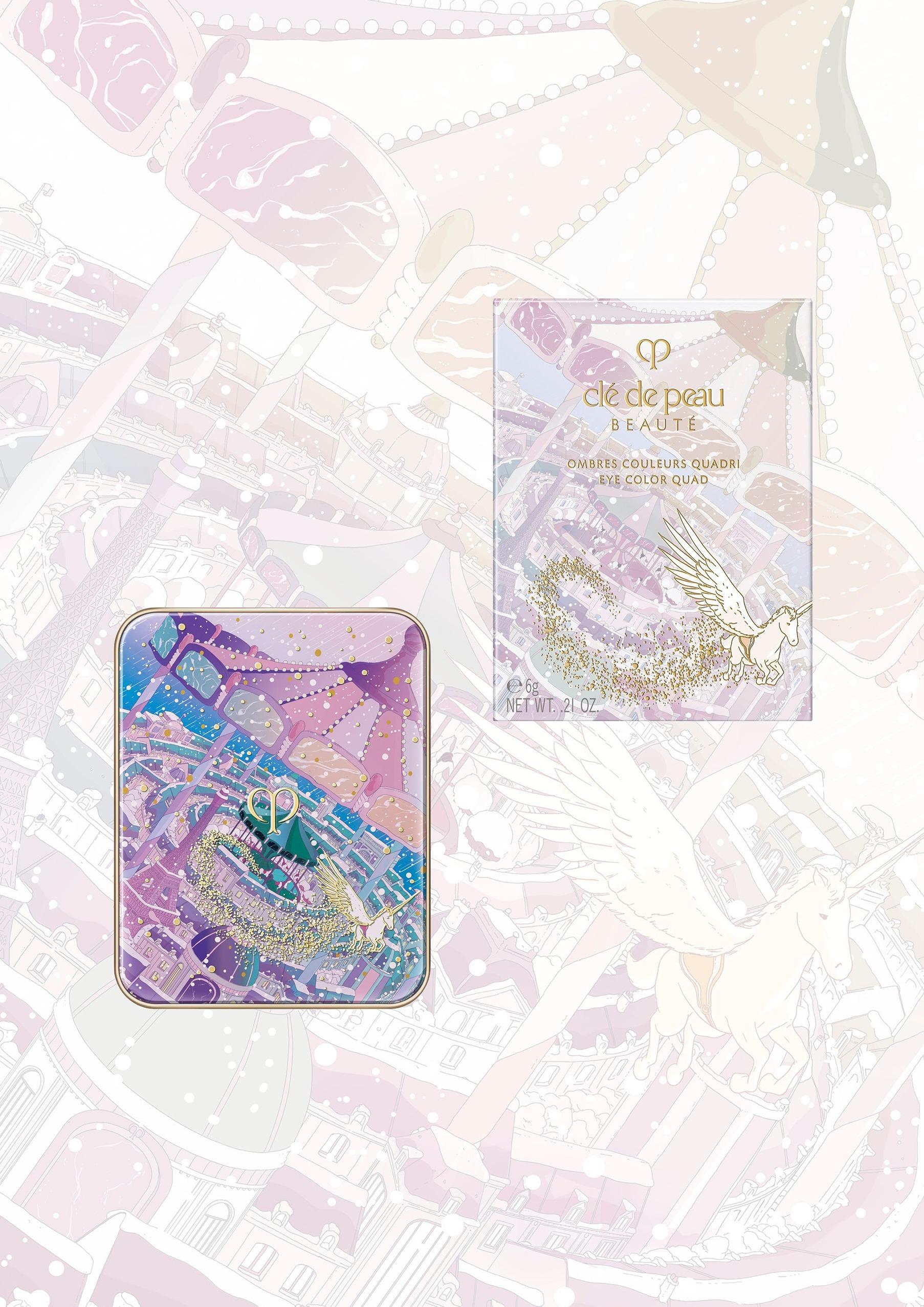 聖誕限量化妝品2024|Clé de Peau Beauté City of Dreamlight 光幻夢城限量系列 四色眼影組合 502 Wings of Wonder $630