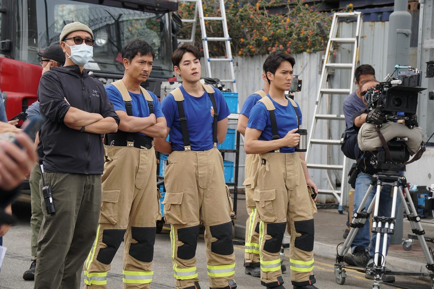 謝君豪和魏浚笙在《焚城》拍住上,情同父子。