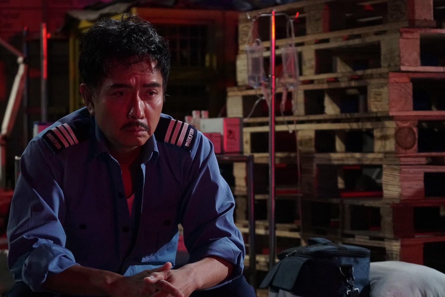 謝君豪在《焚城》演即將退休的消防員,面對災離仍奮身救人。