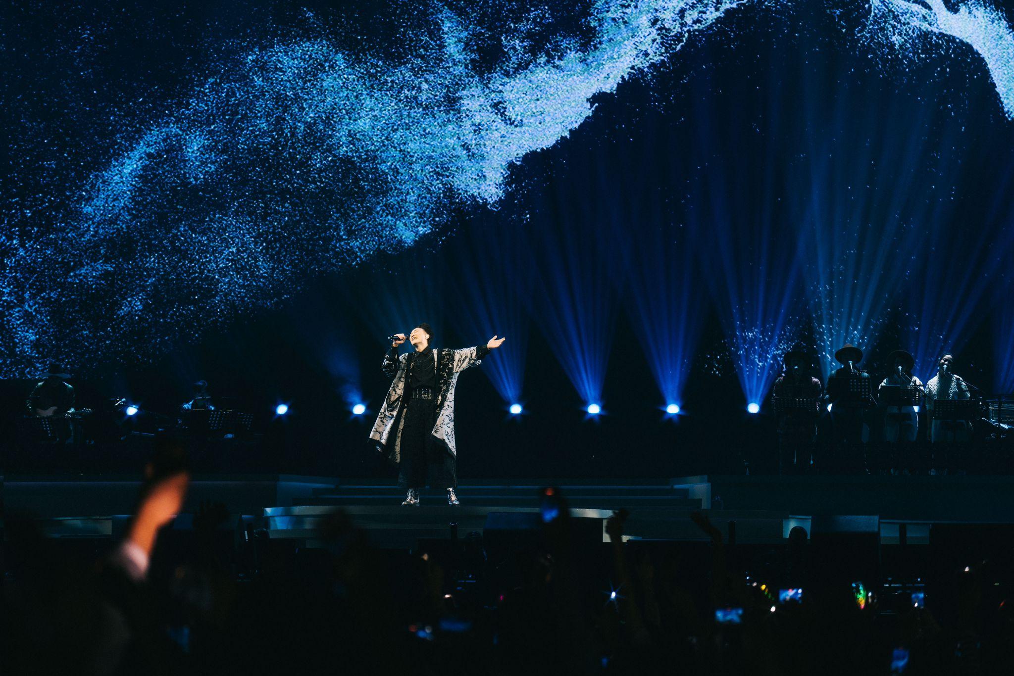 Eason正舉行《Fear and Dreams世界巡迴演唱會》杭州站。