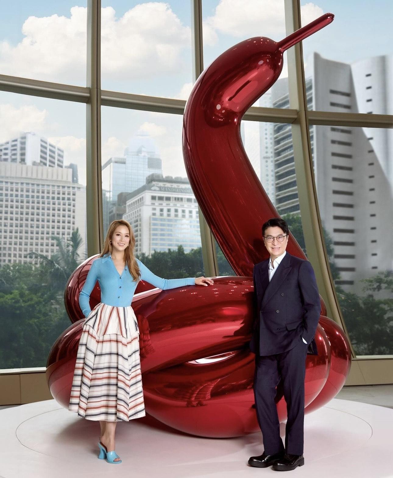 41歲徐子淇保養得宜,五官標誌,充滿貴氣。