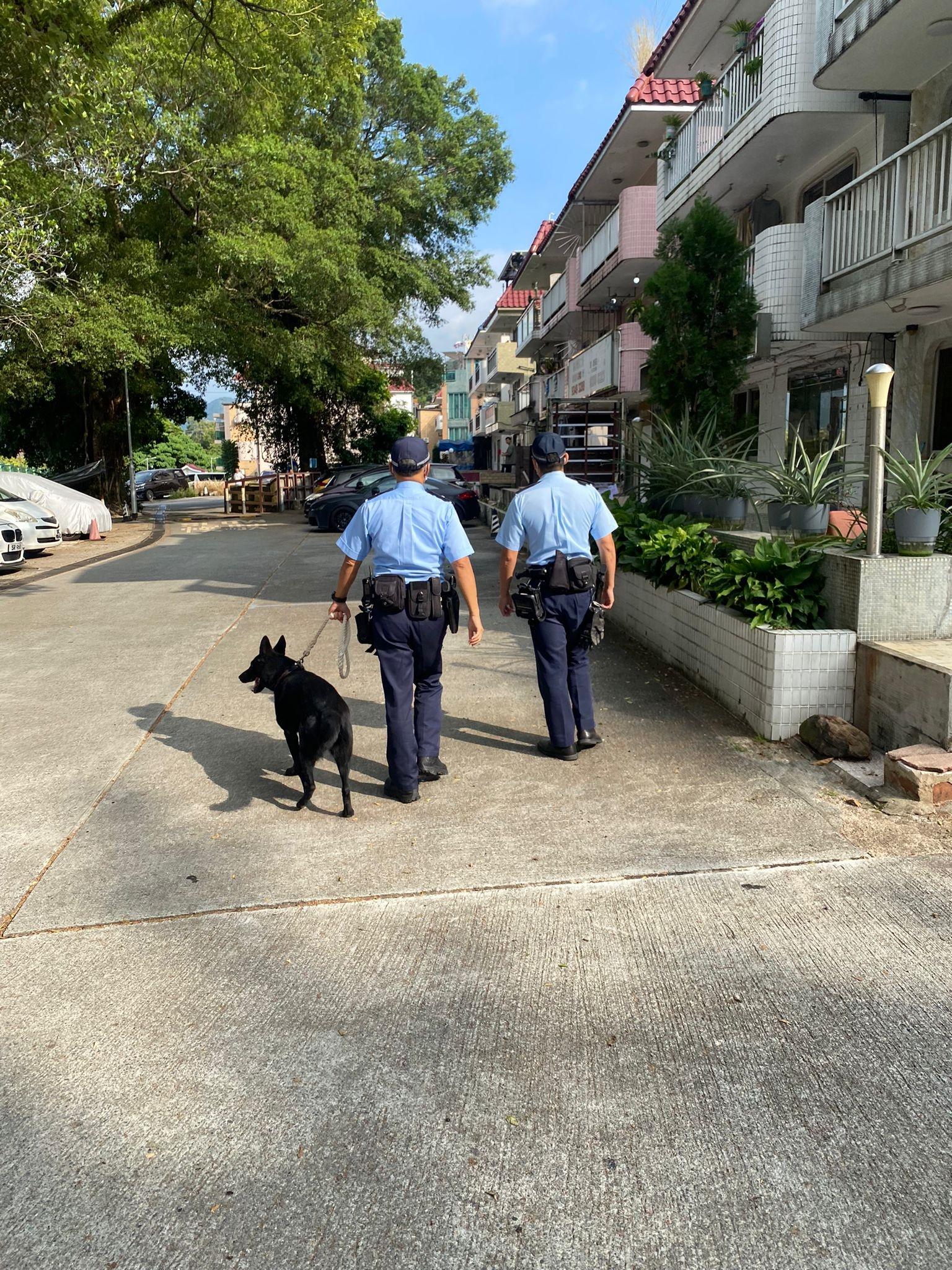 沙田警區與多個部隊展開反爆竊行動。