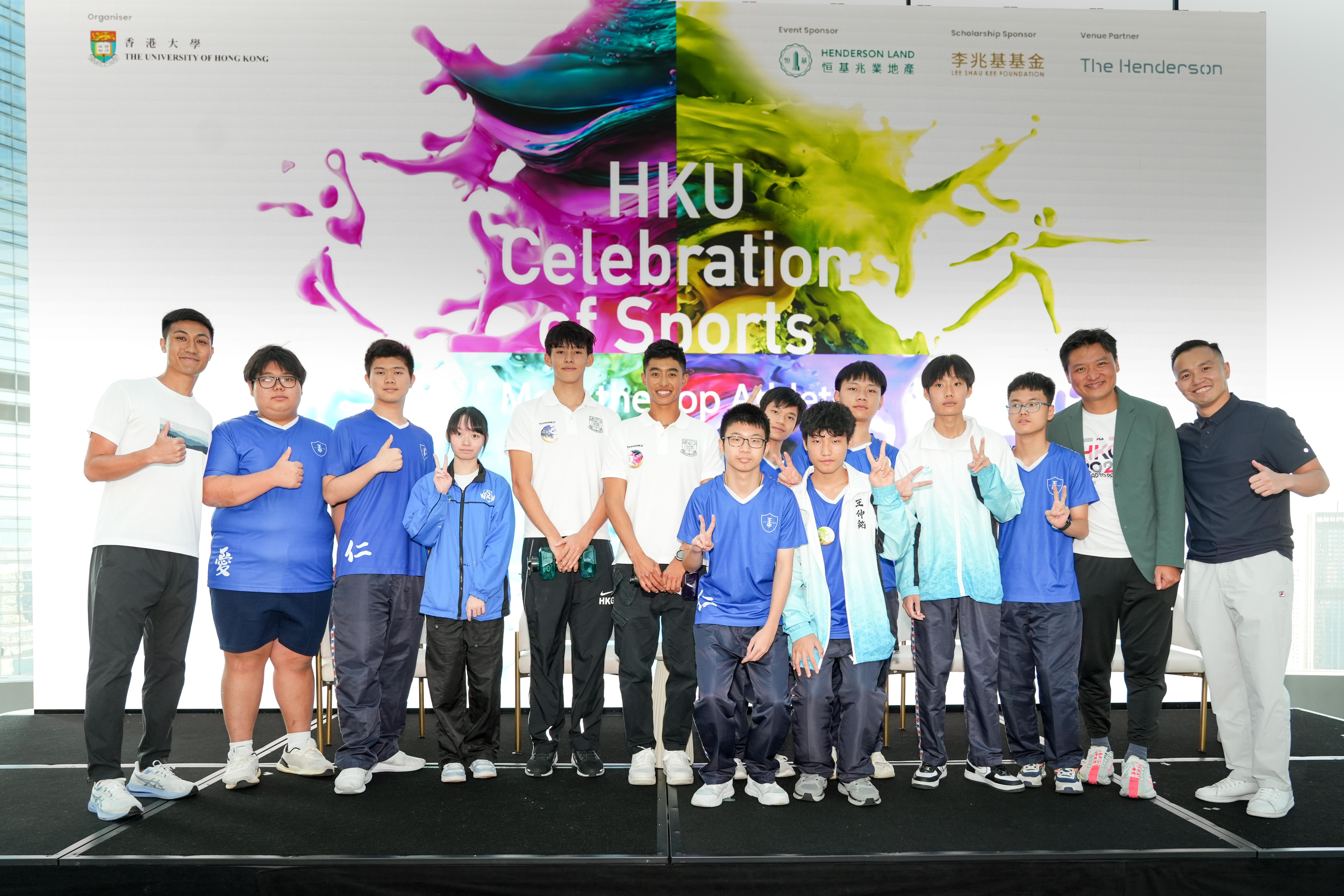 參與恒地「Breaking New Ground. 突破恒常界限」活動的同學出席分享會,與運動員互動交流。