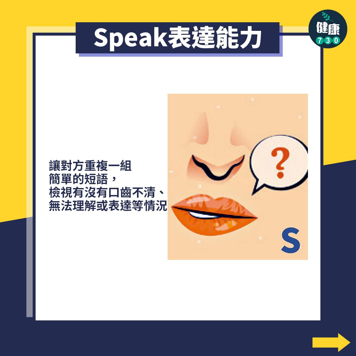 中風前兆|表達能力口齒不清(am730製圖)