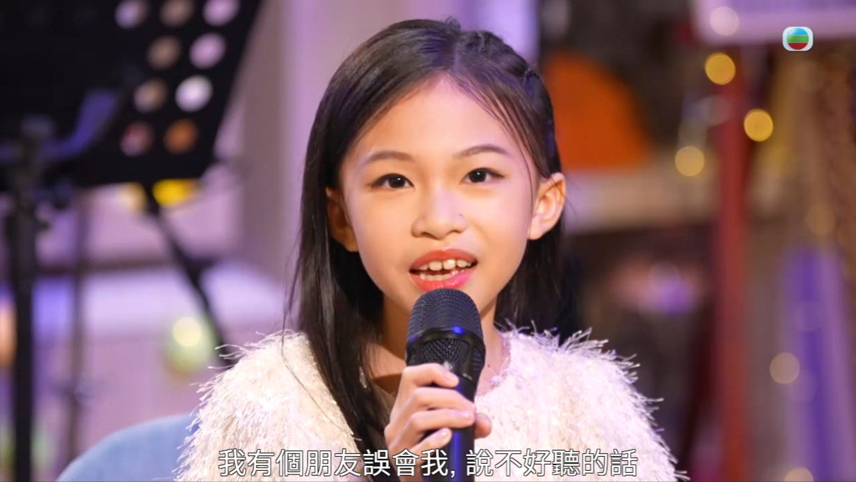 吳欣彤年紀少少上電視並不怯場,而且非常淡定。