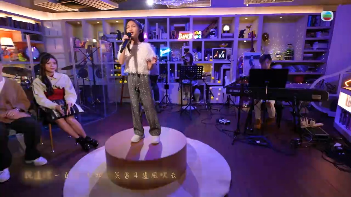 吳欣彤年紀少少上電視並不怯場,而且非常淡定。