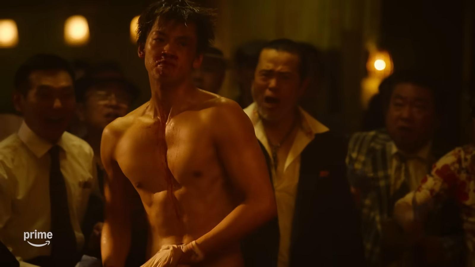 《人中之龍》真人版預告截圖。