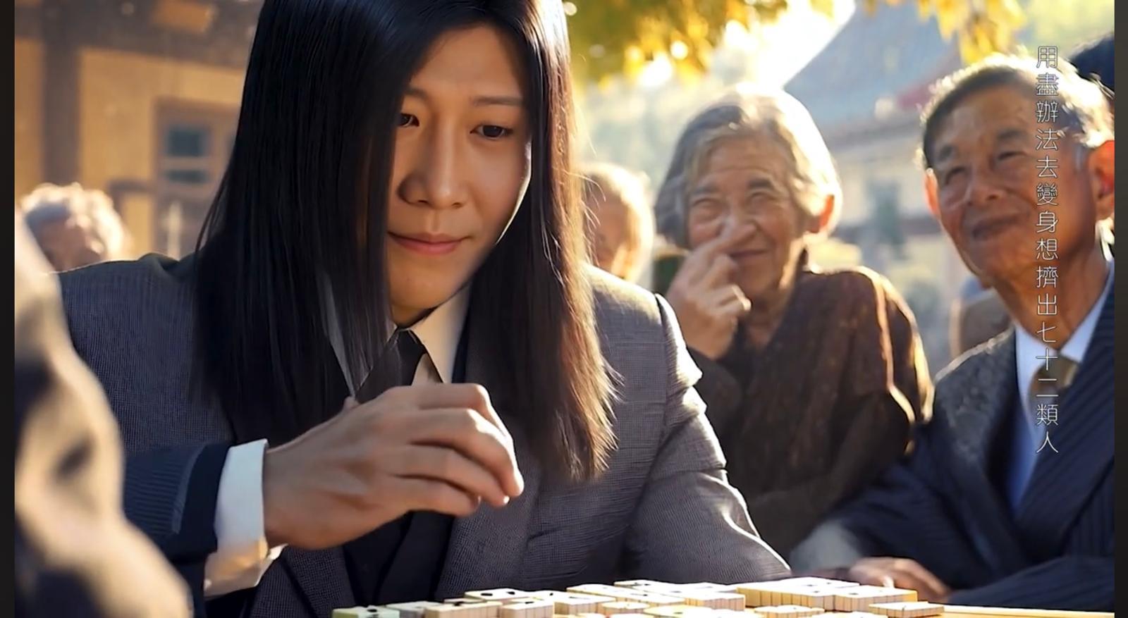 黎明在新歌《七⼗⼆變》MV化身《賭神3之少年賭神》吳鎮宇演的角色高傲。