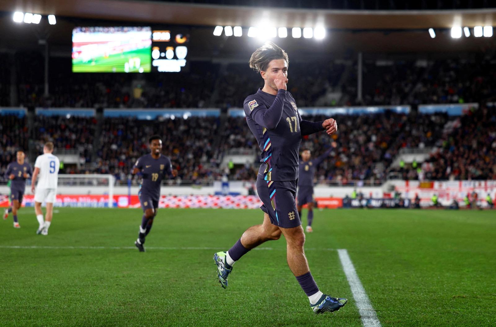 歐國聯|英格蘭由基亞利殊先開紀錄。(路透社)